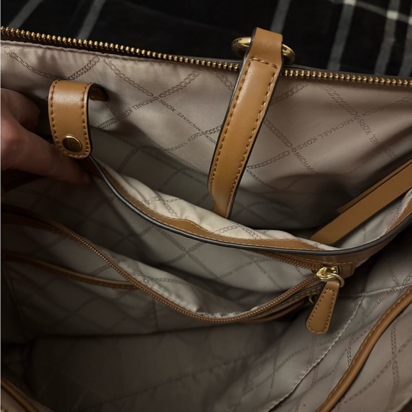 Michael Kors Signature Brown and Tan Tote - Picture 2 of 2